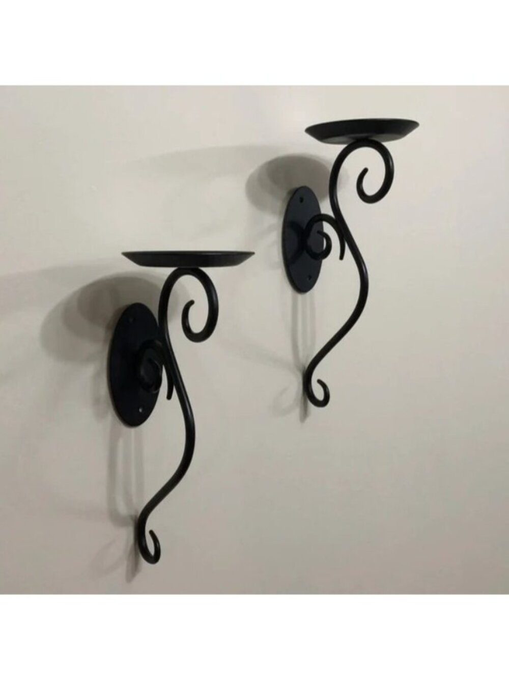 Partylite Hearthside Wrought Iron Wall Sconce Pair Set 2 P7776 Home Room Decor